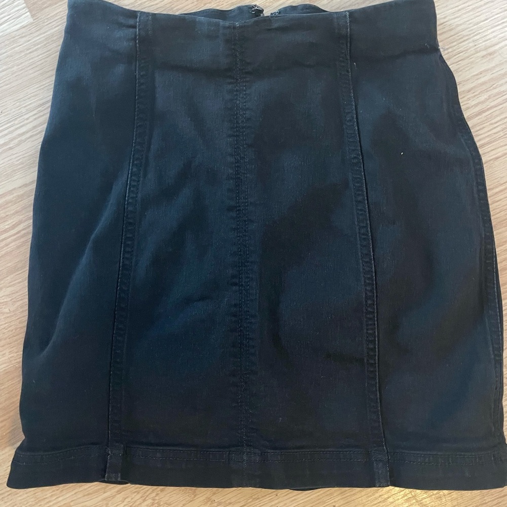 Free People Jean Skirt